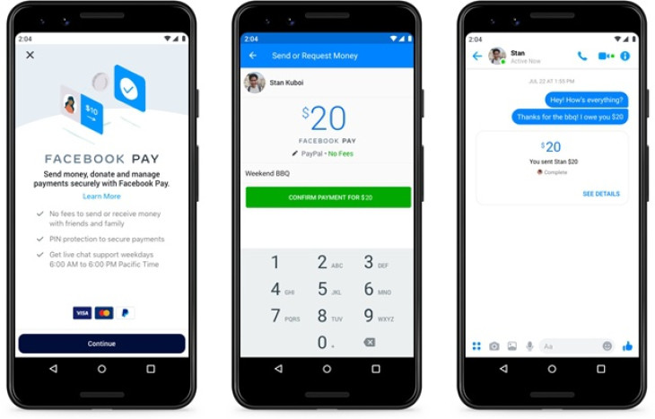 Aktiválták a Facebook Pay-t, mostantól Messengeren is adhatsz kölcsön a haveroknak, de vásárolhatsz is