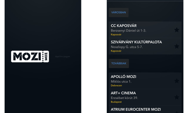 Itt az app, amivel Kaposv&aacute;ron is k&ouml;nnyen foglalhatsz jegyet a k&ouml;vetkező mozira! K&ouml;telező let&ouml;lteni