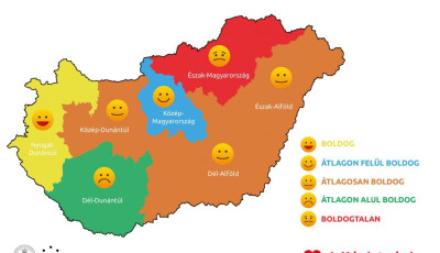 Itt az &uacute;j Boldogs&aacute;gt&eacute;rk&eacute;p - Somogyban tov&aacute;bb cs&ouml;kkent a boldogs&aacute;gszint&uuml;nk