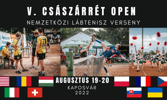 Megvan mikor lesz a Cs&aacute;sz&aacute;rr&eacute;t Open, az orsz&aacute;g legnagyobb l&aacute;btenisz torn&aacute;ja Kaposv&aacute;ron