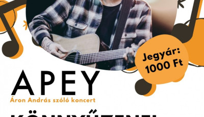 Okt&oacute;ber 21-&eacute;n &Aacute;ron Andr&aacute;s &lsquo;Apey&rsquo; koncert az Ag&oacute;r&aacute;ban