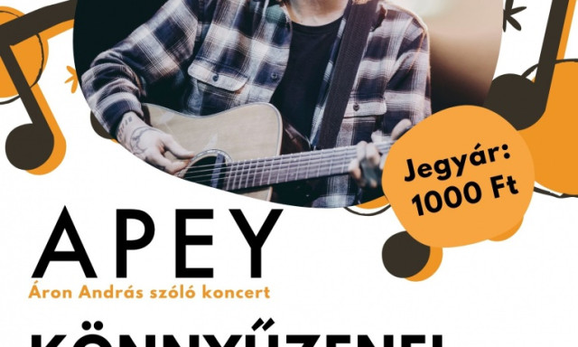 Okt&oacute;ber 21-&eacute;n &Aacute;ron Andr&aacute;s &lsquo;Apey&rsquo; koncert az Ag&oacute;r&aacute;ban