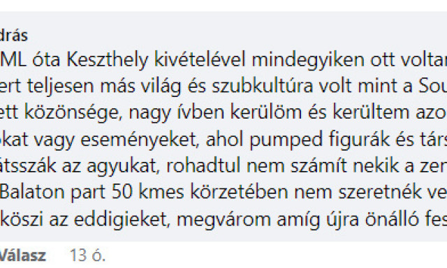 A rajong&oacute;k &eacute;s a Zam&aacute;rdi &ouml;nkorm&aacute;nyzat kiakad&aacute;sa ellen&eacute;re m&eacute;gis beolvad a B my Lake Festival a Balaton Soundba