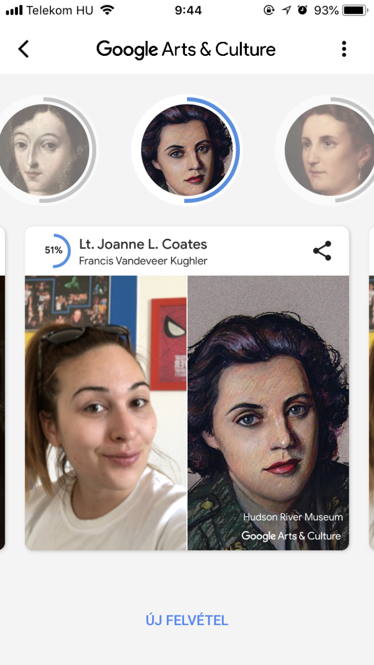 Itt a Google app, ami megmutatja melyik műalkotáshoz hasonlítasz!