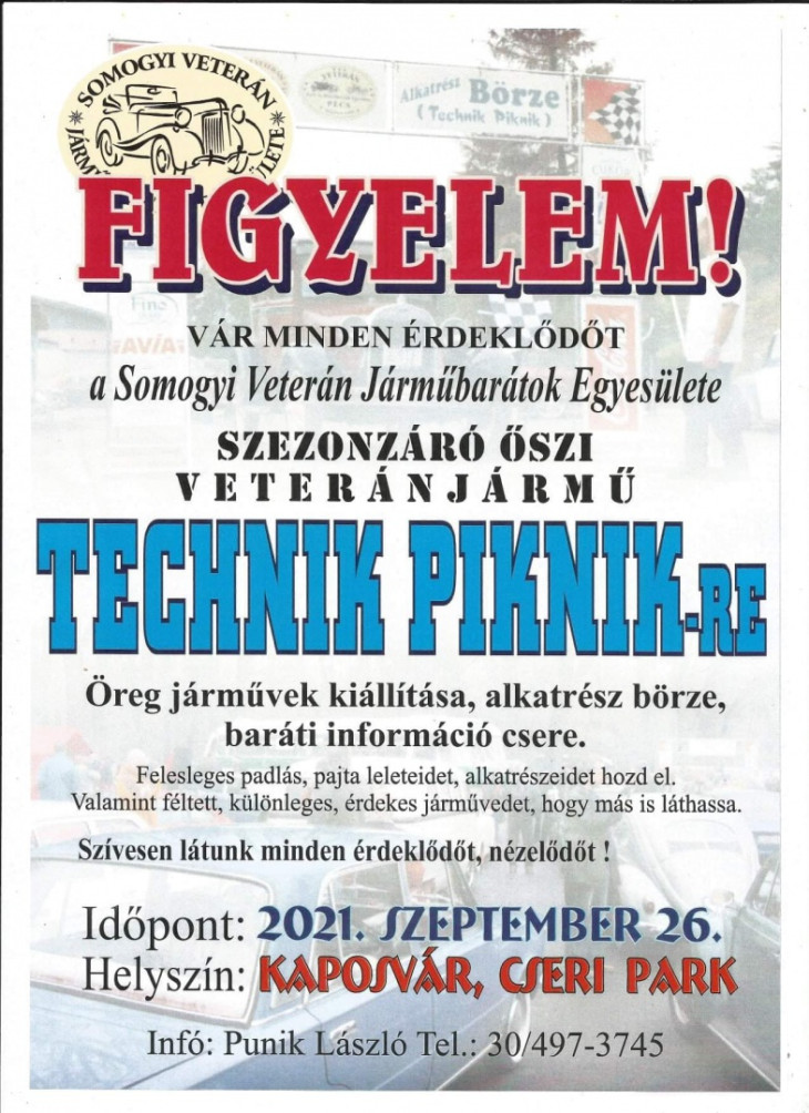 Vasárnap ellepik a veterán járgányok a Cseri Parkot!