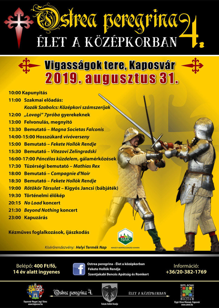 Idén negyedjére élhetitek át Kaposváron a középkori életet