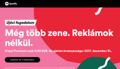 Megint lesz &eacute;v v&eacute;gi akci&oacute; a Spotifyn&aacute;l &ndash; 300 forint&eacute;rt v&aacute;lthatunk pr&eacute;miumra