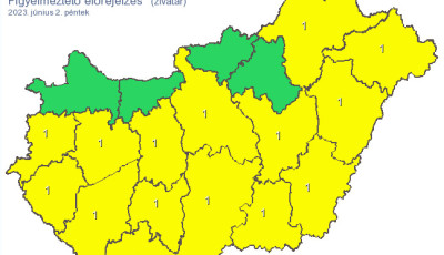 Zivatar v&aacute;lthatja a meleget, Somogyra is kiadt&aacute;k a figyelmeztet&eacute;st