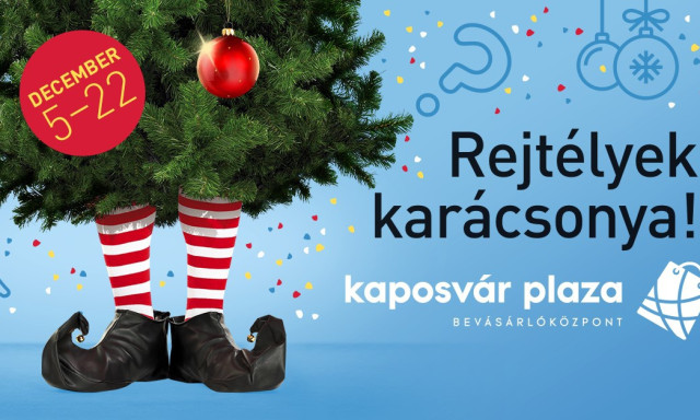 Rejt&eacute;lyes kar&aacute;csonyt var&aacute;zsol a Kaposv&aacute;r Pl&aacute;za decemberben a l&aacute;togat&oacute;knak