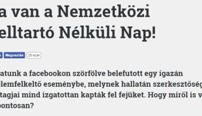 A Nemzetk&ouml;zi Melltart&oacute; N&eacute;lk&uuml;li Nap t&eacute;rdre k&eacute;nyszer&iacute;tette a 74nullanulla-t