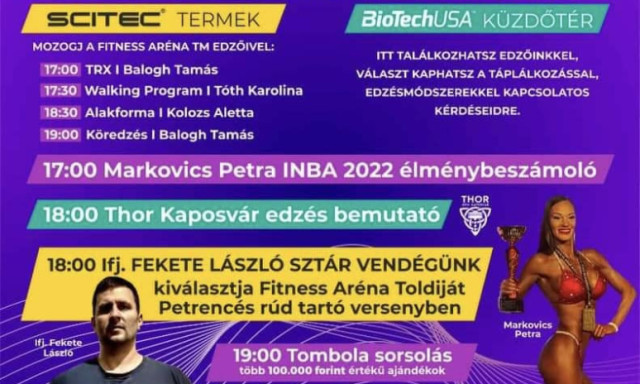 P&eacute;nteken &uuml;nnepli 5. sz&uuml;linapj&aacute;t a Fitness Ar&eacute;na - Ingyenes csoportos &oacute;r&aacute;k &eacute;s sz&aacute;mtalan szuper program v&aacute;r!