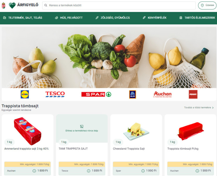 Elindult az online árfigyelő rendszer, próbáljátok ki!