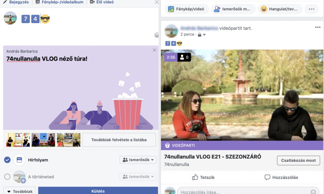 K&eacute;t &uacute;j funkci&oacute; &eacute;rkezett a Facebookba - Megtudhatod mennyit kockulsz, &eacute;s tarthatsz m&aacute;r vide&oacute;partit is!