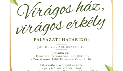 Id&eacute;n is ki&iacute;rja Kaposv&aacute;r a &quot;Vir&aacute;gos h&aacute;z&quot; p&aacute;ly&aacute;zatot