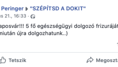 Le a kalappal a kaposv&aacute;riak előtt - Rengeteg felaj&aacute;nl&aacute;s &eacute;rkezik az eg&eacute;szs&eacute;g&uuml;gyi dolgoz&oacute;k sz&aacute;m&aacute;ra