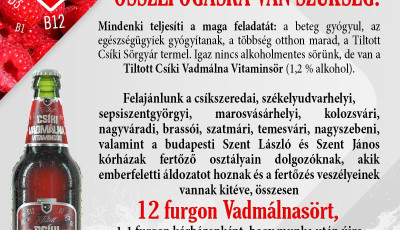 12 furgonnyi vitamins&ouml;rt adom&aacute;nyoz a Cs&iacute;ki s&ouml;r a k&oacute;rh&aacute;zak dolgoz&oacute;inak