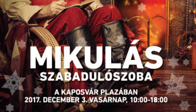 Igazi Mikul&aacute;s szabadul&oacute;szob&aacute;ban vehettek r&eacute;szt, ha Advent első vas&aacute;rnapj&aacute;n a Pl&aacute;z&aacute;ba l&aacute;togattok