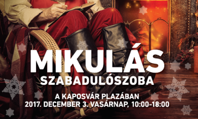 Igazi Mikul&aacute;s szabadul&oacute;szob&aacute;ban vehettek r&eacute;szt, ha Advent első vas&aacute;rnapj&aacute;n a Pl&aacute;z&aacute;ba l&aacute;togattok