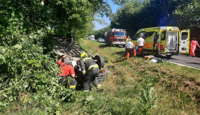 Cs&uacute;nya baleset t&ouml;rt&eacute;nt Szőlősgy&ouml;r&ouml;k &eacute;s Szőlőskislak k&ouml;z&ouml;tt, egy s&eacute;r&uuml;ltet mentőhelikopter vitt a kaposv&aacute;ri k&oacute;rh&aacute;zba