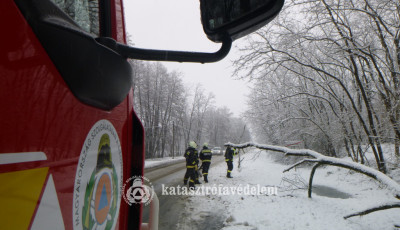 Rengeteg dolguk akadt a somogyi tűzolt&oacute;knak a h&oacute; miatt