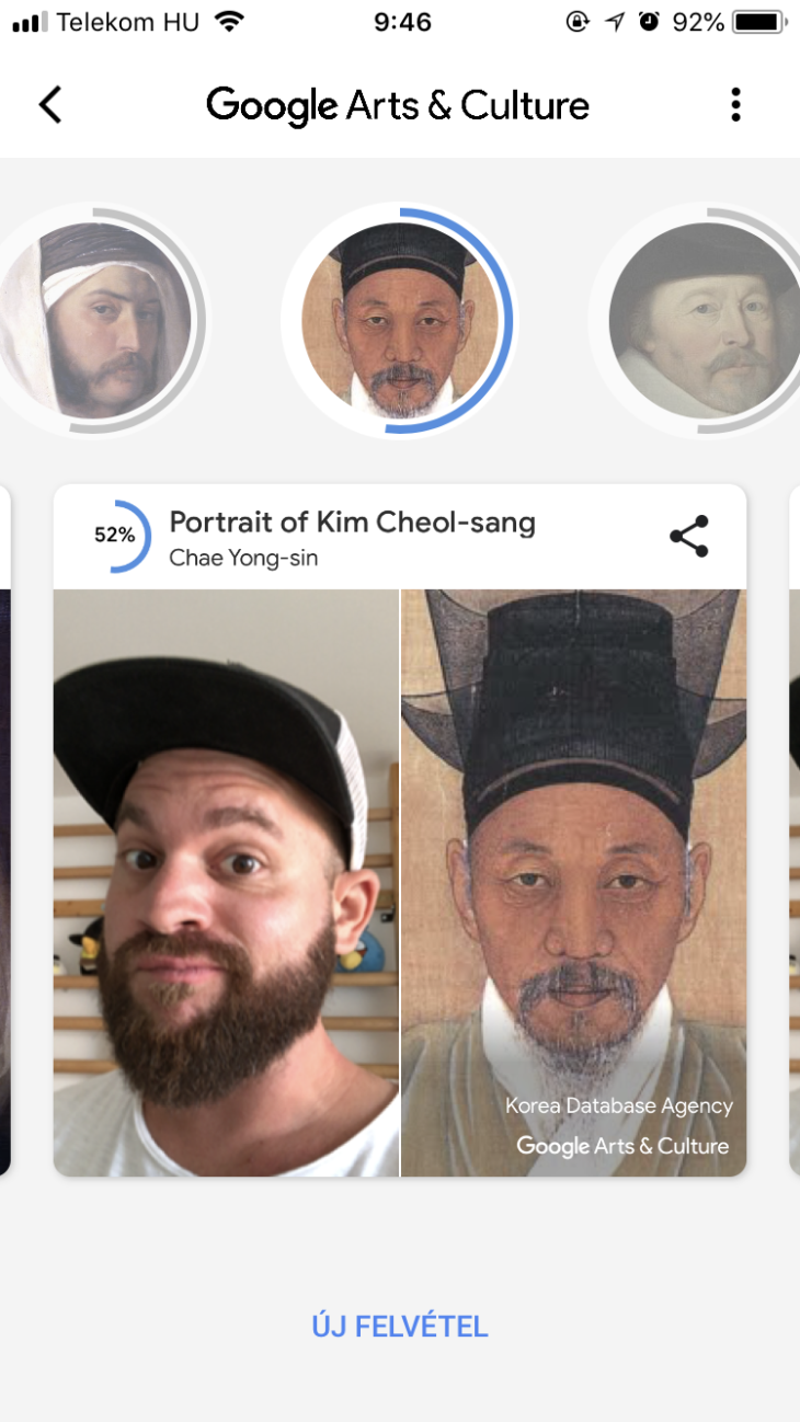 Itt a Google app, ami megmutatja melyik műalkotáshoz hasonlítasz!