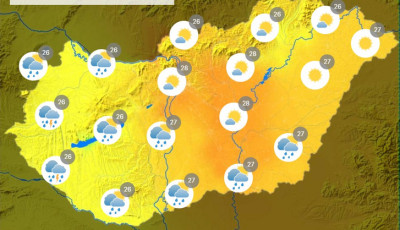 Somogyra is kiadt&aacute;k a figyelmeztet&eacute;st, ak&aacute;r j&eacute;geső is j&ouml;het