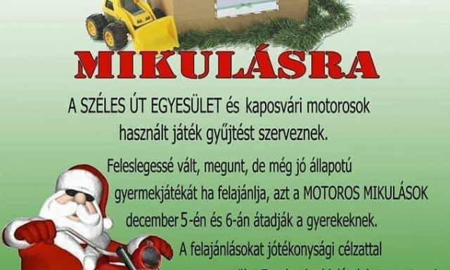 M&aacute;r most tudjuk mikor &eacute;s hol tal&aacute;lkozhattok Kaposv&aacute;ron a Mikul&aacute;ssal!