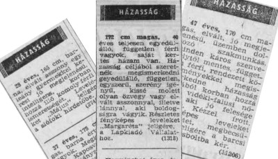 Mezőgazdas&aacute;got kedvelő nővel ismerkedn&eacute;k! - Kaposv&aacute;ri p&aacute;rkereső hirdet&eacute;sek 1975-ből