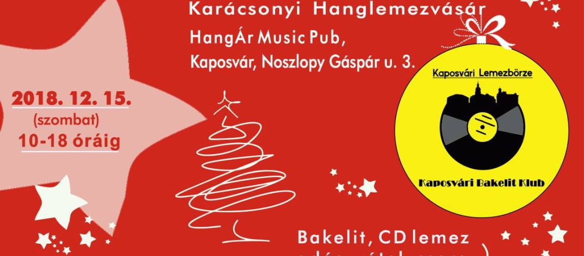 Bakelitbety&aacute;rok figyelem! - Decemberben j&ouml;n a Kar&aacute;csonyi Hanglemezv&aacute;s&aacute;r