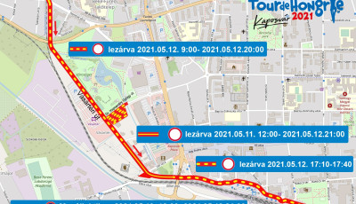 M&aacute;jus 12-&eacute;n t&ouml;bb fontos &uacute;tvonalat is lez&aacute;rnak Kaposv&aacute;ron