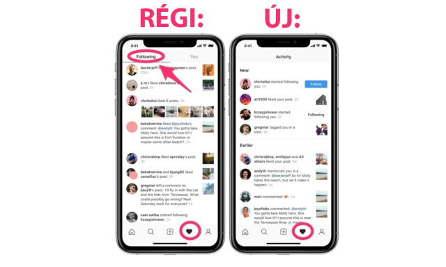 Az Instagram v&eacute;gre offolja a followingnak h&iacute;vott k&eacute;mked&eacute;s funkci&oacute;t