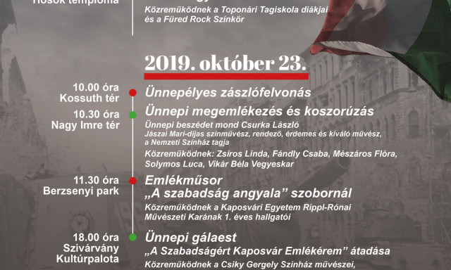 Mutatjuk az &#039;56-os megeml&eacute;kez&eacute;sek kaposv&aacute;ri programjait