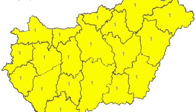 Vigy&aacute;zat, d&eacute;lut&aacute;n j&ouml;n a vihar! - Az eg&eacute;sz orsz&aacute;gra elsőfok&uacute; figyelmeztet&eacute;st adtak ki
