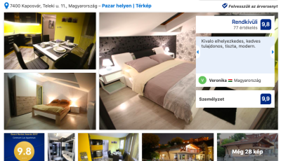 &Iacute;me a legjobb &eacute;s legrosszabb sz&aacute;ll&aacute;sok Kaposv&aacute;ron a Booking szerint