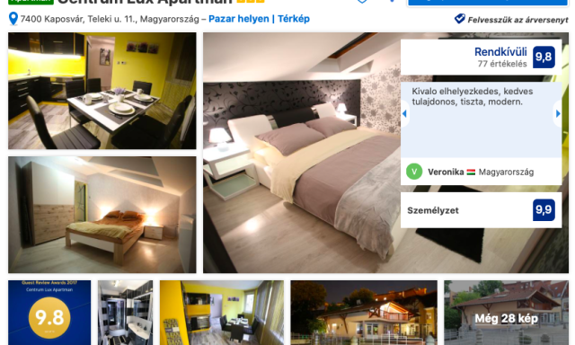 &Iacute;me a legjobb &eacute;s legrosszabb sz&aacute;ll&aacute;sok Kaposv&aacute;ron a Booking szerint