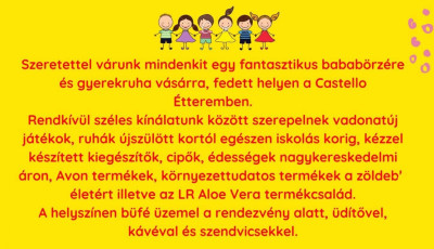 Babab&ouml;rz&eacute;t tartanak j&uacute;niusban a Castello &Eacute;tteremben!