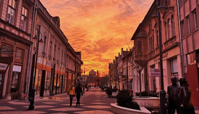 Tűzpirosba &ouml;lt&ouml;z&ouml;tt tegnap az &eacute;g Kaposv&aacute;r felett