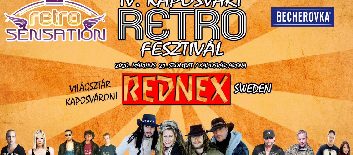 A Rednex-el &eacute;rkezik a IV. Kaposv&aacute;ri Retro Fesztiv&aacute;l!