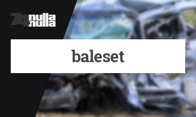 Baleset Zselicszentp&aacute;l &eacute;s Simonfa k&ouml;z&ouml;tt, teljes &uacute;tz&aacute;r