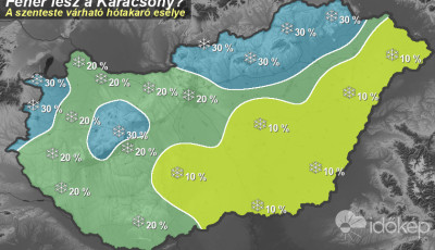 Itt a v&aacute;lasz a nagy k&eacute;rd&eacute;sre: Id&eacute;n v&eacute;gre lesz-e feh&eacute;r kar&aacute;csonyunk?