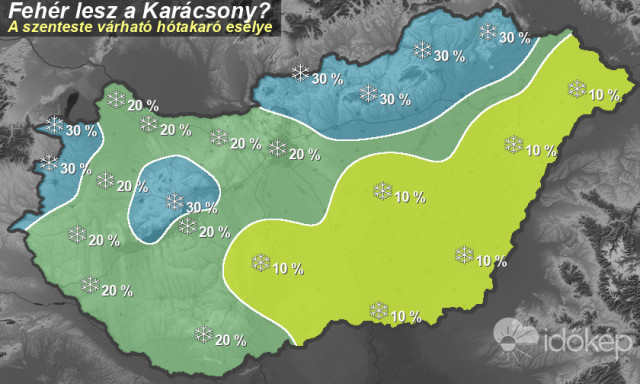 Itt a v&aacute;lasz a nagy k&eacute;rd&eacute;sre: Id&eacute;n v&eacute;gre lesz-e feh&eacute;r kar&aacute;csonyunk?