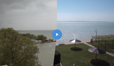 B&aacute;mulatos vide&oacute;n mutatjuk, hogy &eacute;rt v&eacute;get az &aacute;prilisi ny&aacute;r a Balatonn&aacute;l