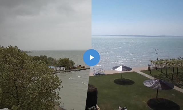 B&aacute;mulatos vide&oacute;n mutatjuk, hogy &eacute;rt v&eacute;get az &aacute;prilisi ny&aacute;r a Balatonn&aacute;l