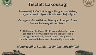 FELH&Iacute;V&Aacute;S! Nagyszab&aacute;s&uacute; kik&eacute;pz&eacute;si gyakorlat Somogyban is!