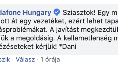 Elv&aacute;gtak egy k&aacute;belt, lehalt a Vodafone