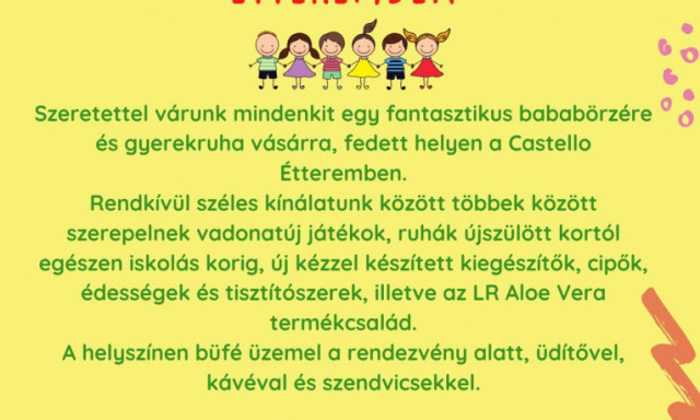 Anyuk&aacute;k figyelem! Babab&ouml;rze lesz a Castello &eacute;tteremben